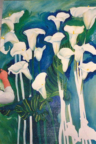 Unfinished Arums for Glen